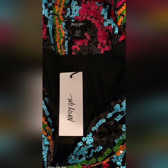 Nasty Gal Vibrant Sequin Mini Dress NWT SIze 6 - Picture 16 of 17